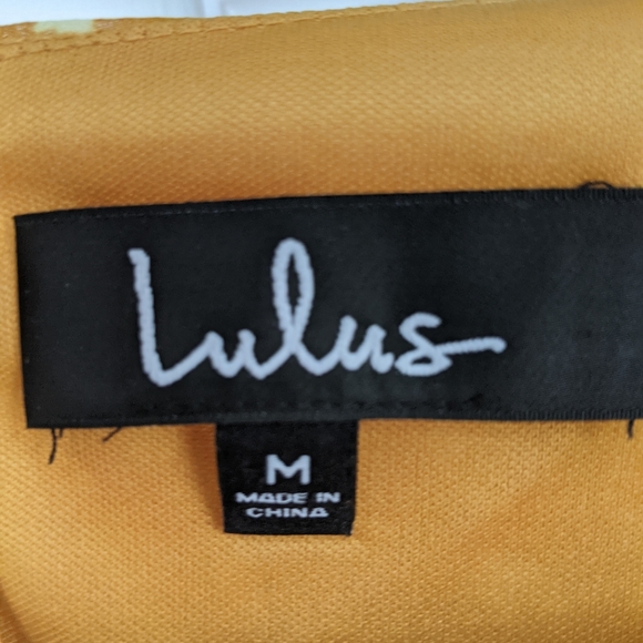 Lulus Midi Dress - Women | Color: Yellow | Size: M - Picture 5 of 5